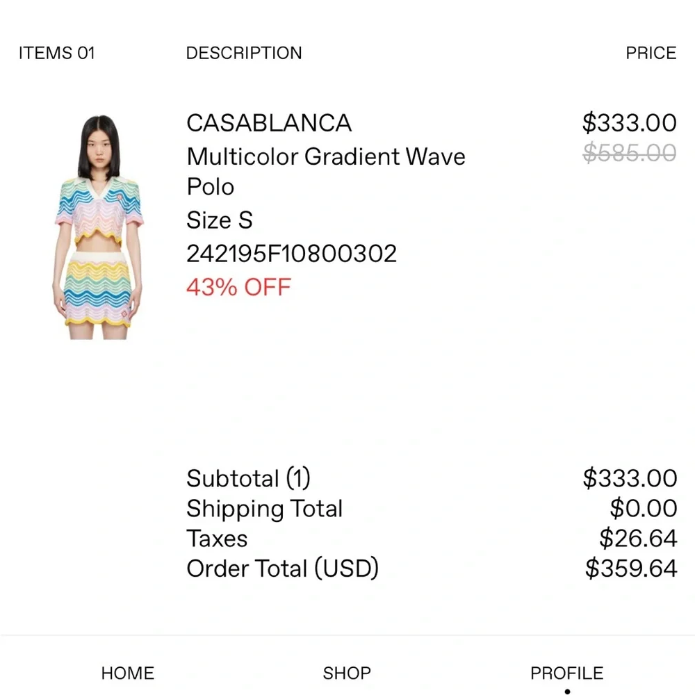 Colorful Wave Pattern Skirt Set - Picture 5 of 6